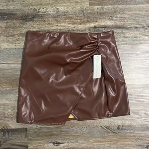 Lizard Thicket Leather Skirt